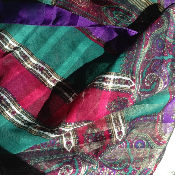 🍀  Ladies Royal Art Deco Scarf - Picture 4 of 8